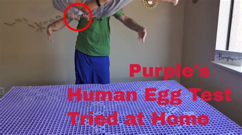 egg drop matress test woman|raw egg mattress test.